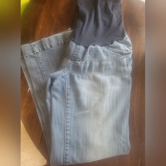 Motherhood oh baby maternity wide leg jeans NWOT - Picture 1 of 3